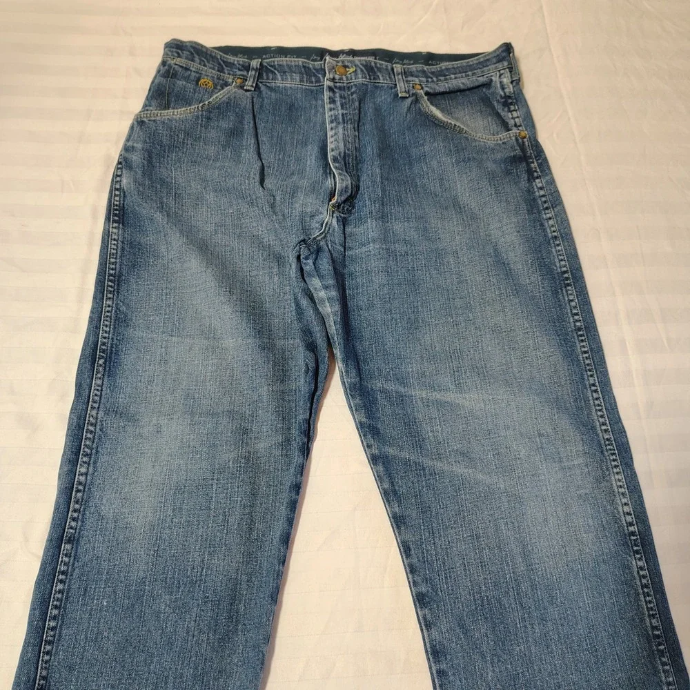 Wrangler Jeans Mens 40x34 George Strait Cowboy Cut Denim 32MGSDS Vintage Blue